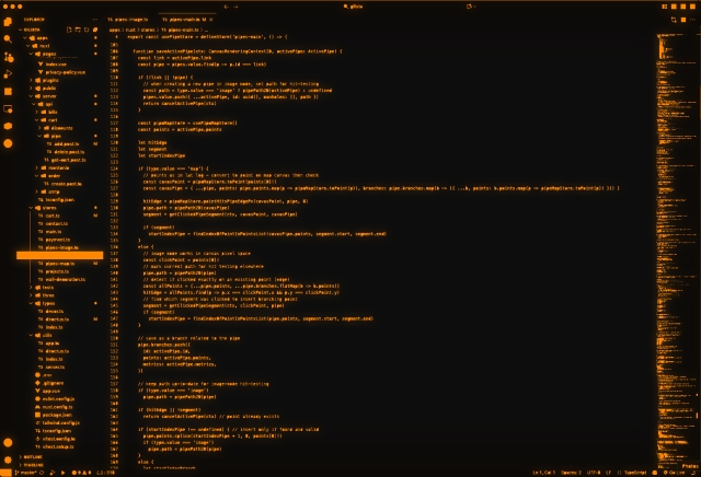 Oranžinė UI holograma